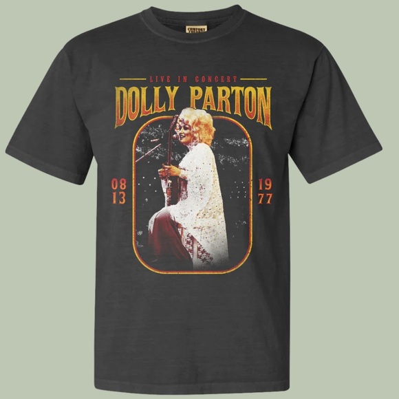 Dolly Parton Live in Concert Graphic T-Shirt 1977 - Picture 1 of 1